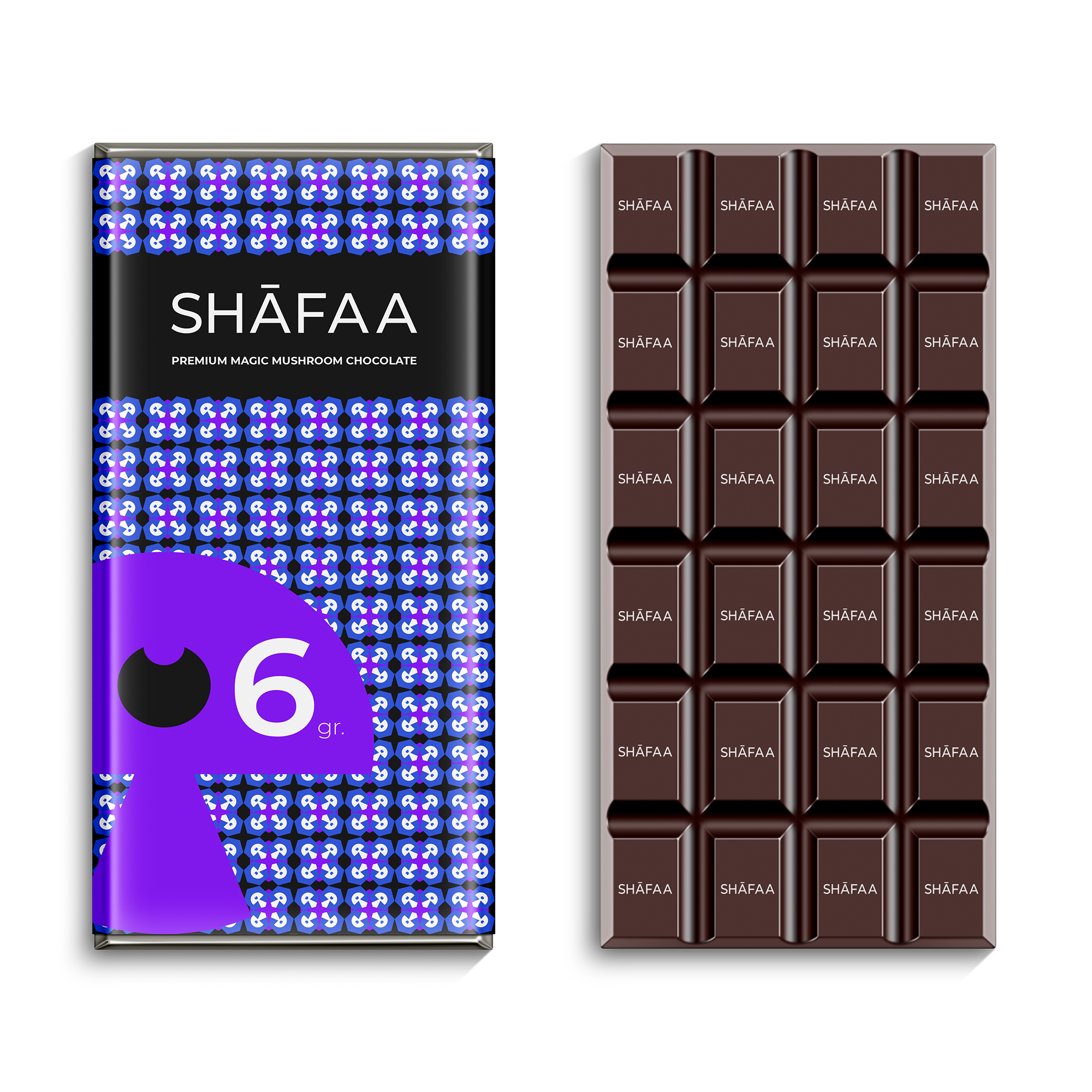 Shafaa Penis Envy Magic Mushrooms Dark Chocolate Bar Edibles - Image 3